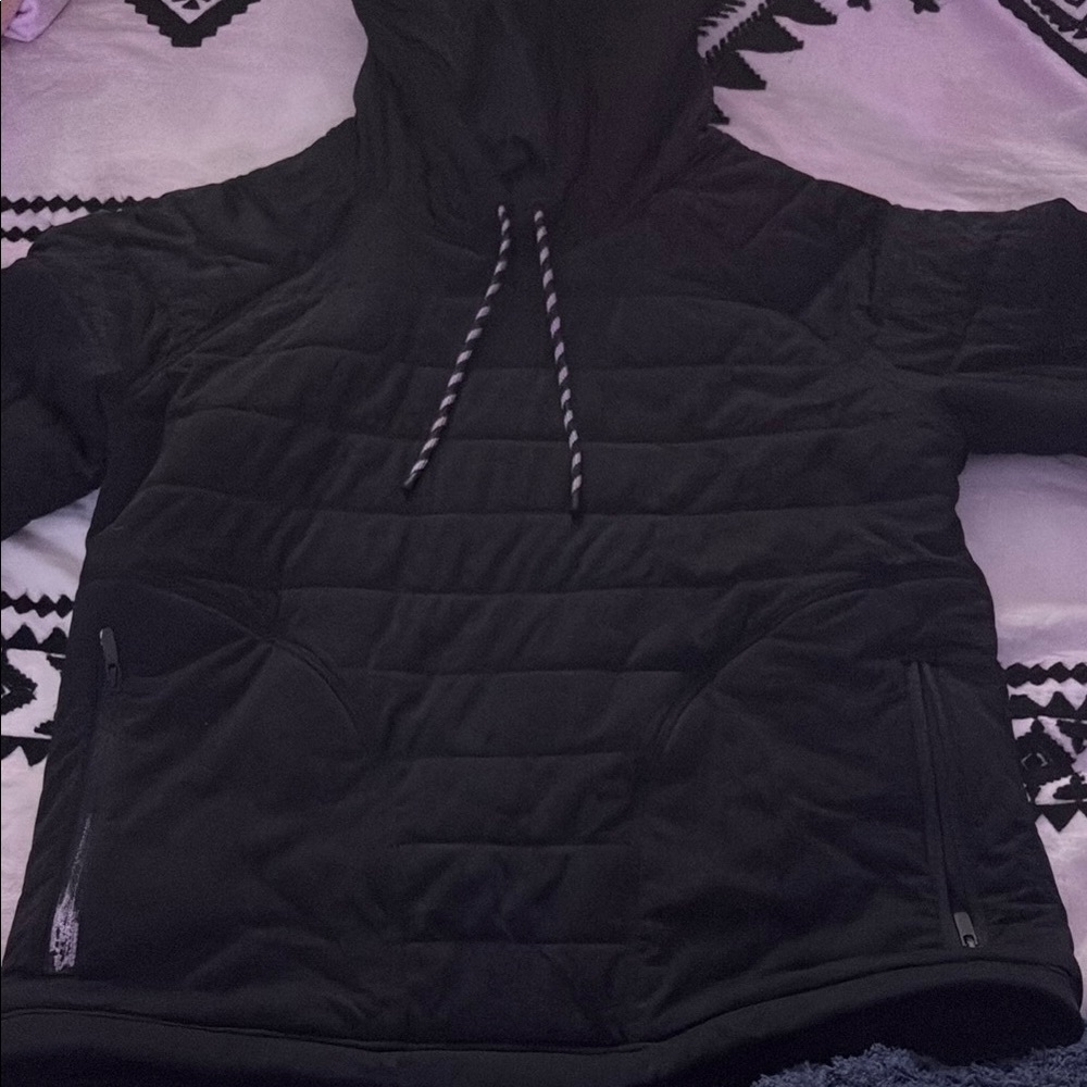 Lululemon Athletica Black Quilted Jacket